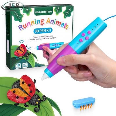 JER LP062S- Wireless Low Temp 3D Pen with Motor Toy for Kids